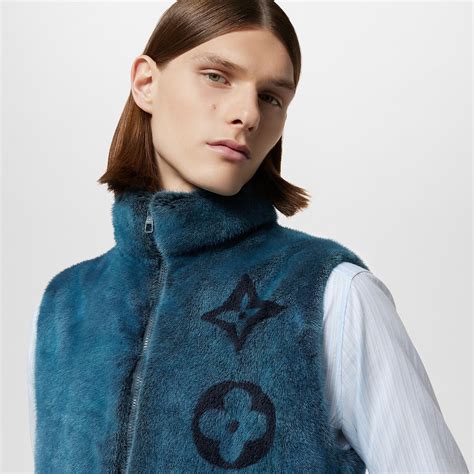 louis vuitton mink gilet.